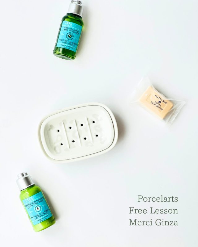 ポーセラーツ　銀座　フリーレッスン　石鹸スタンド　メルシー銀座 (1)